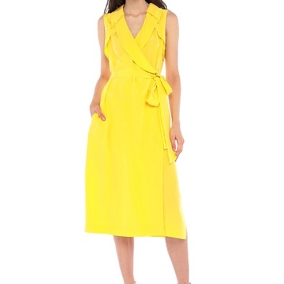 DIANE VON FURSTENBERG 100% Silk Midi Dress - Picture 1 of 4